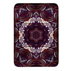 Rosette Kaleidoscope Mosaic Abstract Background Rectangular Glass Fridge Magnet (4 Pack) by Simbadda