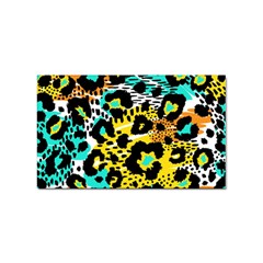 Seamless Leopard Wild Pattern Animal Print Sticker Rectangular (10 Pack) by Simbadda