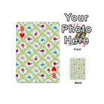 Birds Pattern Background Playing Cards 54 Designs (Mini) Front - Heart8