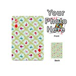 Birds Pattern Background Playing Cards 54 Designs (Mini) Front - Diamond5