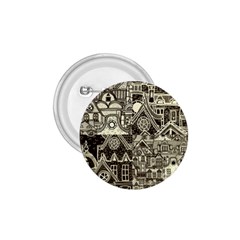 Four Hand Drawn City Patterns 1 75  Buttons by Simbadda