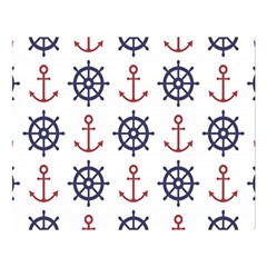 Nautical-seamless-pattern Two Sides Premium Plush Fleece Blanket (large) by Simbadda