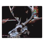 Deer Skull Two Sides Premium Plush Fleece Blanket (Large) 80 x60  Blanket Front