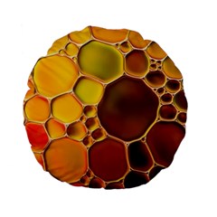 Abstract Oil Painting Standard 15  Premium Flano Round Cushions by Excel