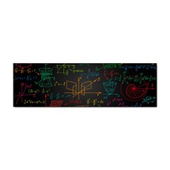 Mathematical-colorful-formulas-drawn-by-hand-black-chalkboard Sticker Bumper (100 Pack) by Simbadda