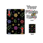 Embroidery-seamless-pattern-with-flowers Playing Cards 54 Designs (Mini) Front - Heart2