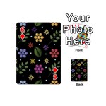 Embroidery-seamless-pattern-with-flowers Playing Cards 54 Designs (Mini) Front - Diamond6