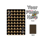 Golden-chess-board-background Playing Cards 54 Designs (Mini) Front - Spade2