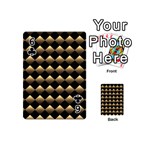Golden-chess-board-background Playing Cards 54 Designs (Mini) Front - Club6