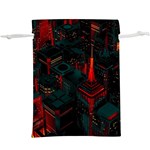 A Dark City Vector Lightweight Drawstring Pouch (XL) Back