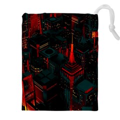 A Dark City Vector Drawstring Pouch (5xl) by Proyonanggan