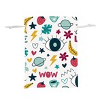 Love Pattern Lightweight Drawstring Pouch (M) Front