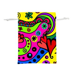 Seamless Doodle Lightweight Drawstring Pouch (l) by Bangk1t