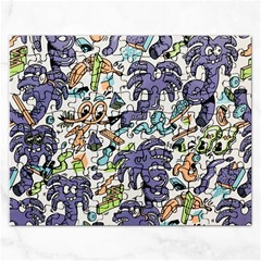 Purple Orange Green Blue Cartoon Rectangular Jigsaw Puzzl by Bangk1t