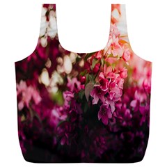 Pink Flower Full Print Recycle Bag (xxxl) by artworkshop