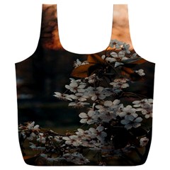 White Flower Full Print Recycle Bag (xxxl) by artworkshop