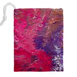 Fuchsia flow Drawstring Pouch (4XL) Back