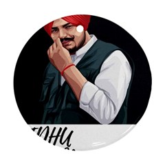 Moosewala Round Ornament (two Sides) by Mayank
