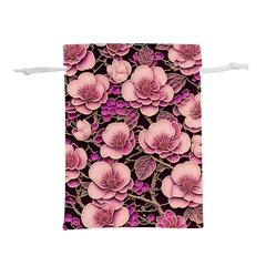 Plum Blossom Blossom Lightweight Drawstring Pouch (l) by Grandong