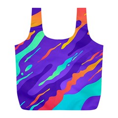 Multicolored-abstract-background Full Print Recycle Bag (l) by pakminggu