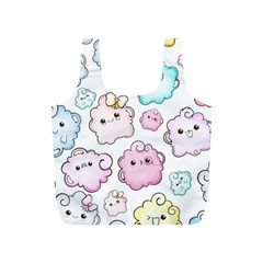 Cute-doodle-cartoon-seamless-pattern Full Print Recycle Bag (s) by pakminggu