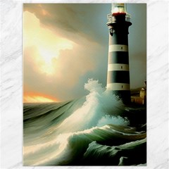 Sea Ocean Waves Lighthouse Nature Canvas 36  X 48  by uniart180623