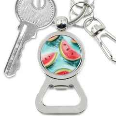 Watermelon Fruit Juicy Summer Heat Bottle Opener Key Chain by uniart180623