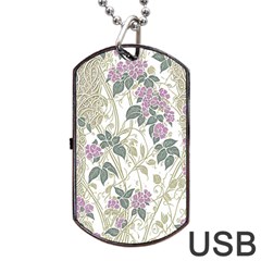 Vine Vineyard Plants Nature Dog Tag Usb Flash (one Side) by uniart180623