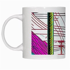 Poles Wires White Mug by uniart180623