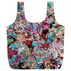 Pink Petals Blend Full Print Recycle Bag (xxl) by kaleidomarblingart