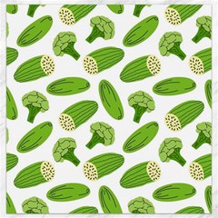 Vegetable Pattern With Composition Broccoli Canvas 16  X 16  by pakminggu
