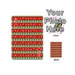 Christmas-papers-red-and-green Playing Cards 54 Designs (Mini) Front - Diamond9