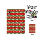 Christmas-papers-red-and-green Playing Cards 54 Designs (Mini) Front - Club4