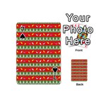 Christmas-papers-red-and-green Playing Cards 54 Designs (Mini) Front - Spade7
