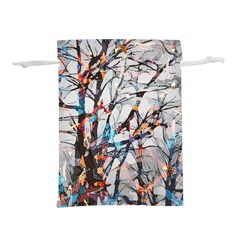 Forest-abstract-artwork-colorful Lightweight Drawstring Pouch (l) by Bedest