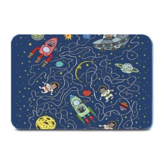 Cat-cosmos-cosmonaut-rocket Plate Mats by pakminggu