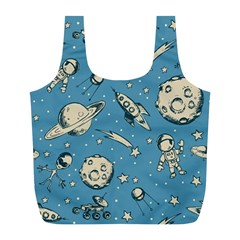 Space Objects Nursery Pattern Full Print Recycle Bag (l) by pakminggu