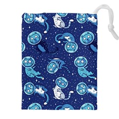 Cat Spacesuit Space Suit Astronauts Drawstring Pouch (4xl) by pakminggu