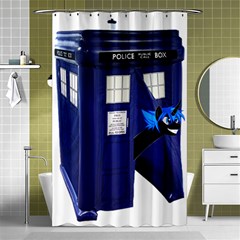 Tardis-doctor-who Shower Curtain 48  X 72  (small)  by Cowasu