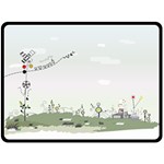 Abstract-background-children Two Sides Fleece Blanket (Large) 80 x60  Blanket Back