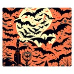 Bat pattern Two Sides Premium Plush Fleece Blanket (Small) 50 x40  Blanket Back
