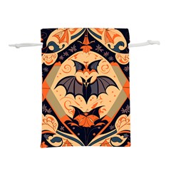 Bat Pattern Lightweight Drawstring Pouch (m) by Valentinaart