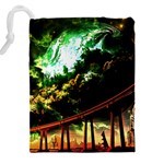 Science-fiction-forward-futuristic Drawstring Pouch (4XL) Back
