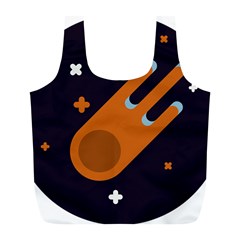 Meteor-meteorite-space-comet Full Print Recycle Bag (l) by Cowasu