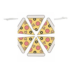 Pizza-slice-food-italian Lightweight Drawstring Pouch (l) by Sarkoni