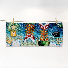 Game Starry Night Doctor Who Van Gogh Parody Hand Towel by Sarkoni
