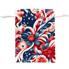 America Pattern Lightweight Drawstring Pouch (xl) by Valentinaart
