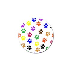 Pawprints-paw-prints-paw-animal Golf Ball Marker by Ravend