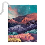 Adventure Psychedelic Mountain Drawstring Pouch (4XL) Back