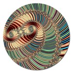 Fractal Strange Unknown Abstract Magnet 5  (Round) Front